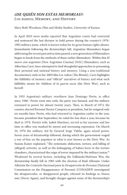 Los rubios, Memory, and History