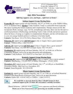July - Tri-State Multiple Sclerosis Association