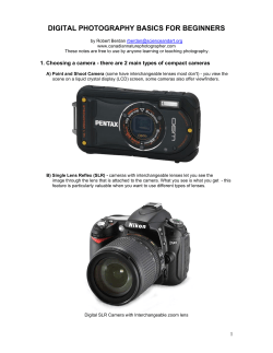 Photography for Beginers - The Canadian Nature Photographer
