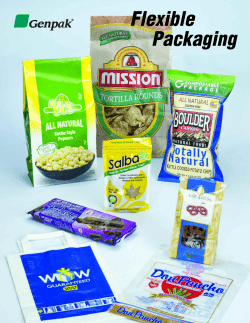 Flexible Packaging: Die Cut Window Roll Stock, Preformed Bags