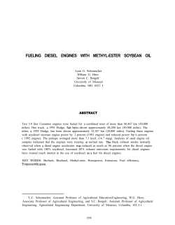 Fueling Diesel Engines with Methyl