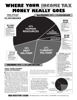 2016 pie chart.indd - War Resisters League