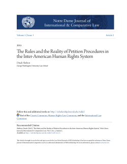 The Rules and the Reality of Petition Procedures in the Inter