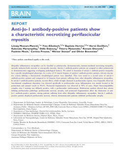 Anti-Jo-1 antibody-positive patients show a characteristic