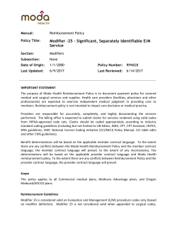 Modifier -25 &ndash; Significant, Separately Identifiable E/M