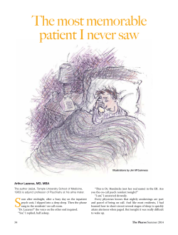 The most memorable patient I never saw