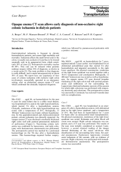 Opaque enema CT scan allows early diagnosis of non