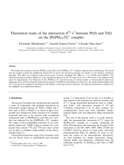 Theoretical study of the interaction d &ndash;s between Pt(0) and Tl(I) on