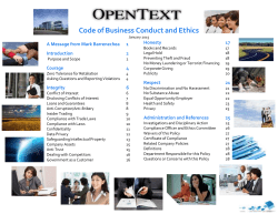 Code of Business Conduct and Ethics