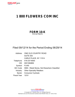 1 800 flowers com inc