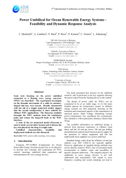 Paper preparation to the 7th European Wave and