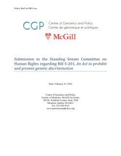 Bill S-201 - Senate of Canada