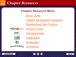 Chapter Resources