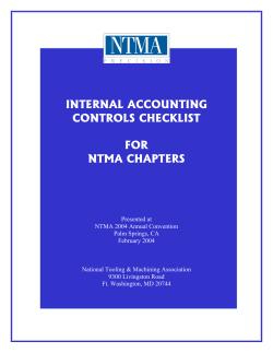 internal accounting controls checklist for ntma chapters