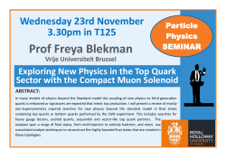Freya Blekman - Royal Holloway