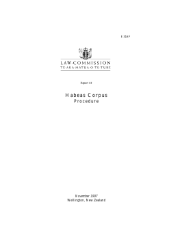 Habeas Corpus Procedure