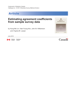 Estimating agreement coefficients from sample