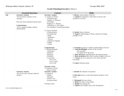 Reading - Wilmette Public Schools District 39