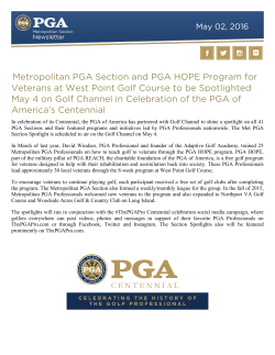 Metropolitan PGA Section and PGA HOPE Program