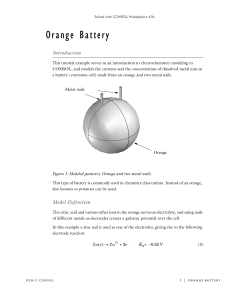 Orange Battery