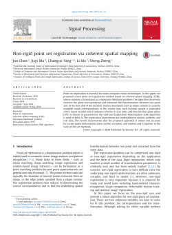 Non-rigid point set registration via coherent spatial mapping