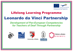 Leonardo da Vinci Partnership