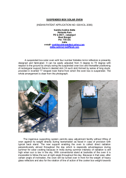 suspended box solar oven