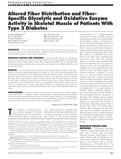 Altered Fiber Distribution and Fiber
