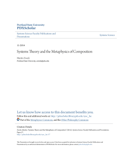 Systems Theory and the Metaphysics of Composition
