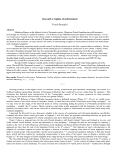 Markers of alliances at the highest levels of Germanic society