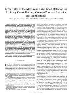 Error Rates of the Maximum-Likelihood Detector