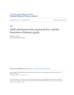 Adult attachment style, passionate love, and the frustration of