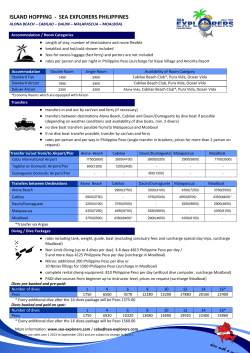 ISLAND HOPPING - SEA EXPLORERS PHILIPPINES