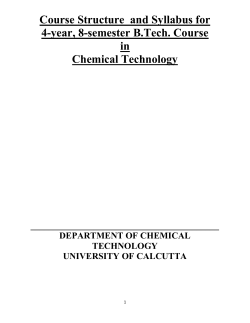 Course Structure and Syllabus for 4-year, 8