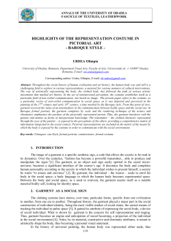 highlights of the representation costume in pictorial art