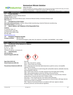 Ammonium Nitrate Solution