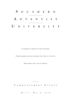 S o u t h e r n A d v e n t i S t u n i v e r S i t y
