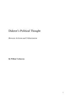 Diderot`s Political Thought - Utrecht University Repository