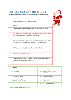 The EdComs Christmas Quiz