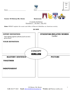 Bacon`s Rebellion - 7th Grade US History