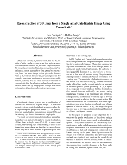 Reconstruction of 3D Lines from a Single Axial - ISR