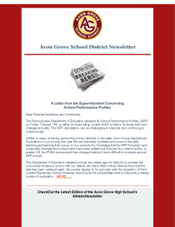 Avon Grove School District Newsletter