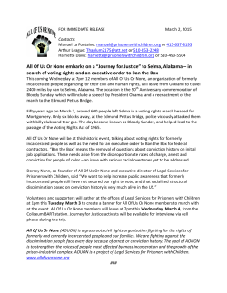 All Of Us Or None embarks on a &ldquo;Journey for Justice&rdquo; to Selma