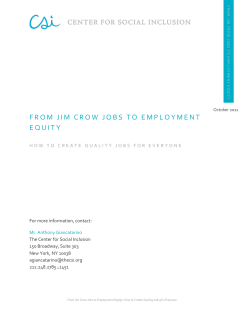 from jim crow jobs to employment equity