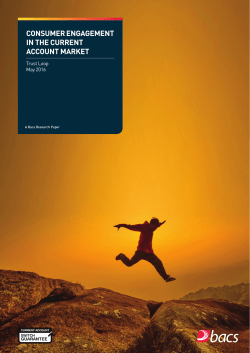 consumer engagement in the current account market