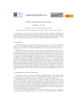 P081 When metals deform plastically energy conversion