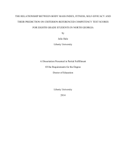 THE RELATIONSHIP BETWEEN BODY MASS INDEX, FITNESS