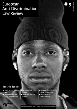 European Anti-Discrimination Law Review