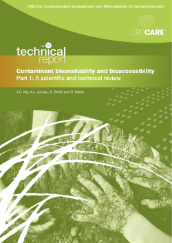 Contaminant bioavailability and bioaccessibility