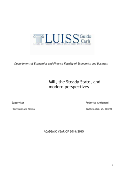 Mill, the Steady State, and modern perspectives